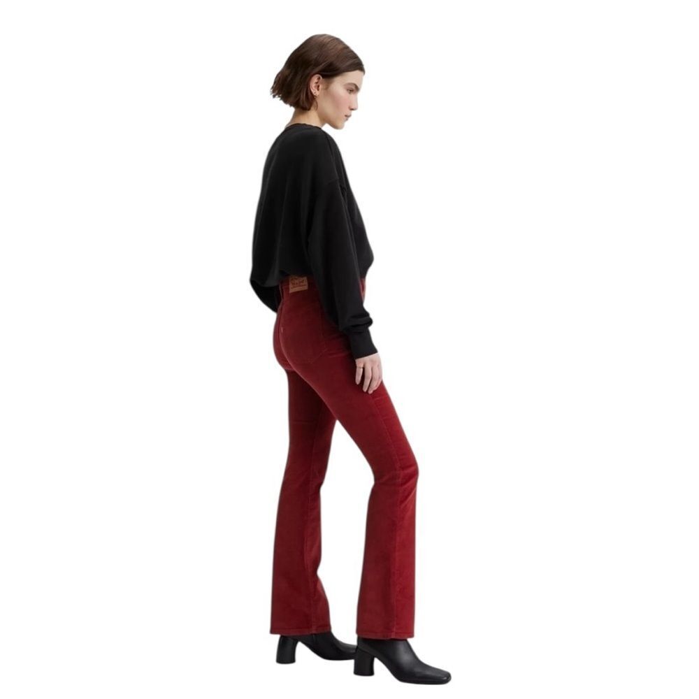 Levi's 725 High‎ Rise Bootcut Red Corduroy Women's Pants Size W33 L32 NEW Tall - Picture 7 of 10